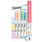 Sharpie S-Note Creative Permanent Marker Chisel Tip Assorted Colours (Pack 4) 2138234